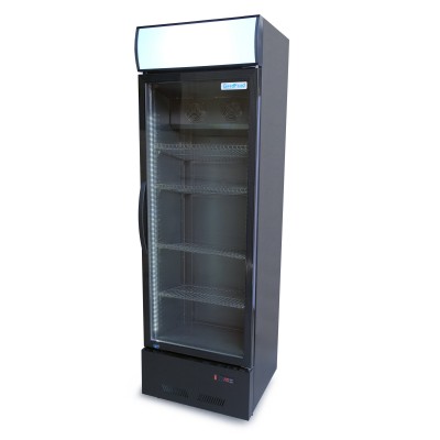 Шкаф холодильный для напитков GoodFood BC360BB2LED черный-черный