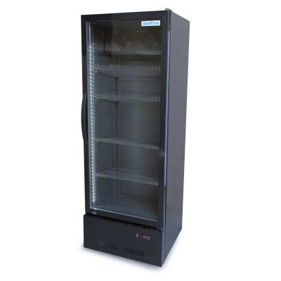 Шкаф холодильный для напитков GoodFood BC360NBB2LED черный-черный