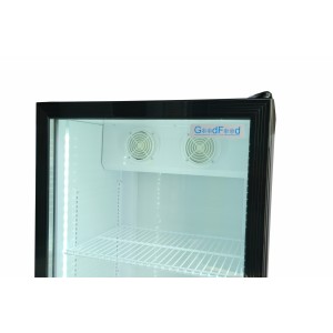 Шкаф холодильный для напитков GoodFood BC360NBW2LED черный-белый