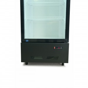 Шкаф холодильный для напитков GoodFood BC360NBW2LED черный-белый