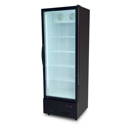 Шкаф холодильный для напитков GoodFood BC360NBW2LED черный-белый