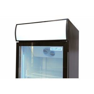 Шкаф холодильный для напитков GoodFood BC480BW2LED черный-белый