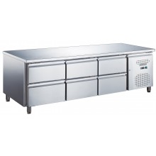 Стіл холодильний GoodFood GF-GN3160TN-HC шість шухляд