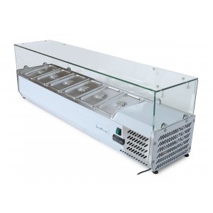 Холодильна вітрина для топінгу GoodFood GF-VRX1400/330-H6C Холодильна вітрина для топінгу GoodFood GF-VRX1400/330-H6C