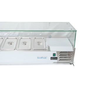 Холодильная витрина для топпинга GoodFood GF-VRX1800/380-H6C