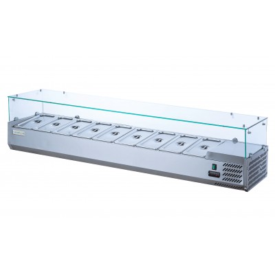 Холодильная витрина для топпинга GoodFood GF-VRX1800/380-H6C