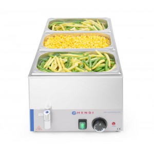 Марміт Kitchen Line із зливним краном GN 1/1, 1200 Вт Hendi арт. 238912 Марміт Kitchen Line із зливним краном GN 1/1, 1200 Вт Hendi арт. 238912