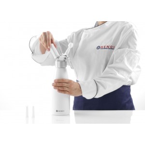 Сифон для вершків Hendi Kitchen Line 0,25 л, арт. 588031 Сифон для вершків Hendi Kitchen Line 0,25 л, арт. 588031